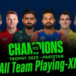 ICC Champions Trophy 2025 All-Team Playing XI, Captain and Vice-captain of Every team