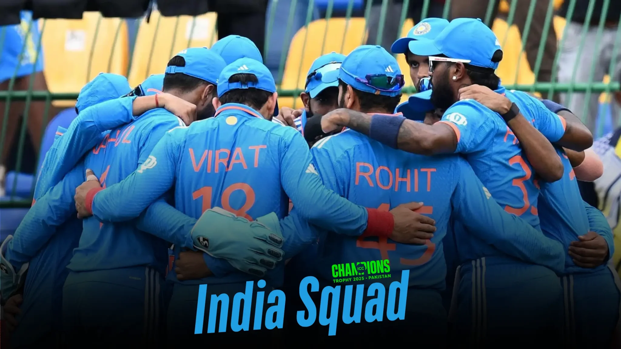 India Squad and Time Table of ICC Champions Trophy 2025