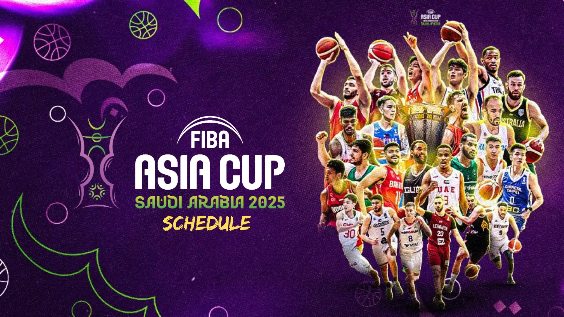 2025 FIBA Asia Cup Schedule, Host, Qualifiers, Team List, Format, Players list