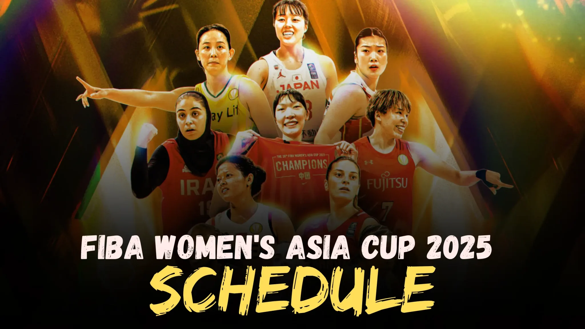 FIBA Women's Asia Cup 2025 Schedule, Host, Qualifiers, Team List, Format, Players list