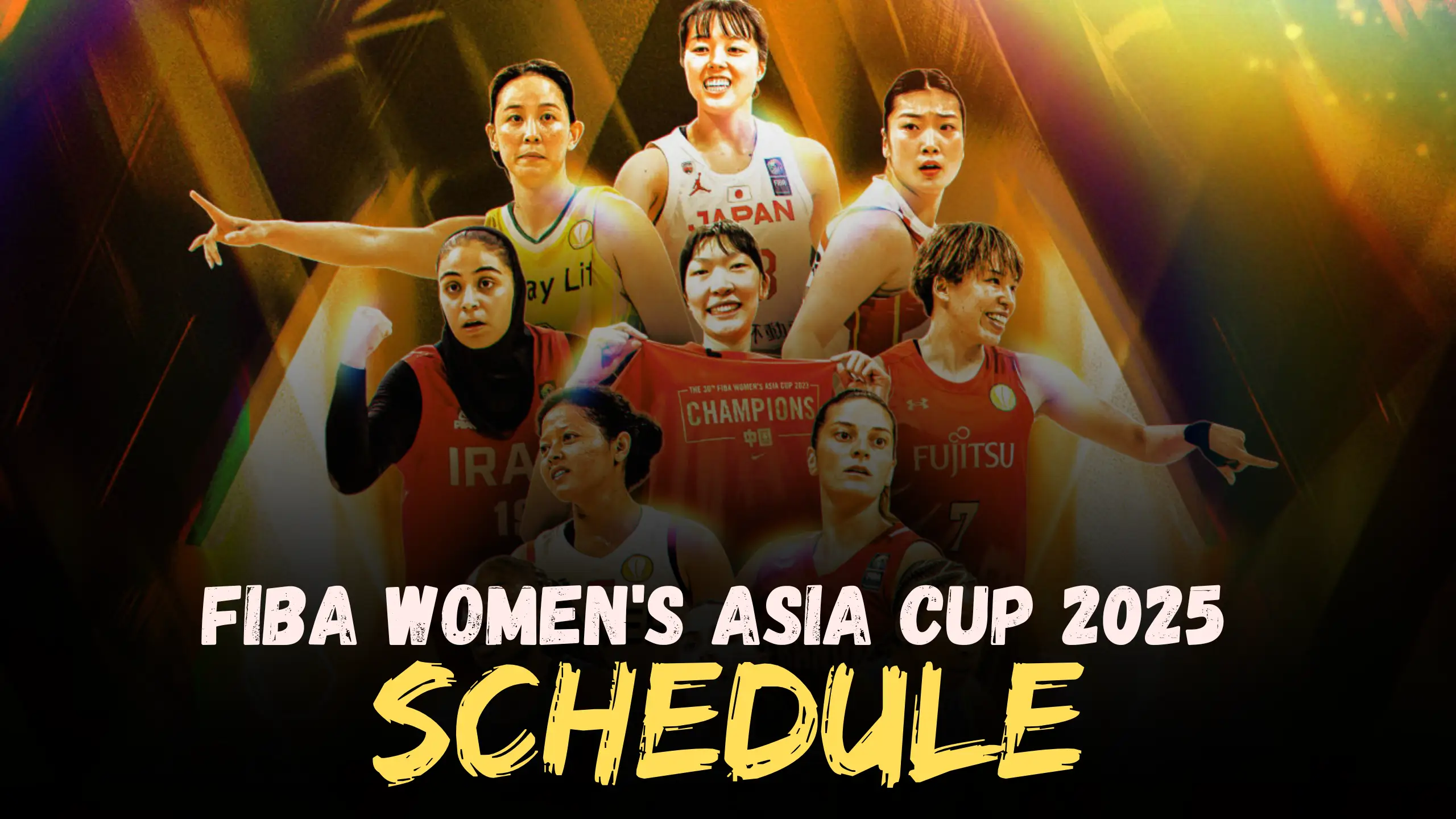 FIBA Women's Asia Cup 2025 Schedule, Host, Qualifiers, Team List, Format, Players list