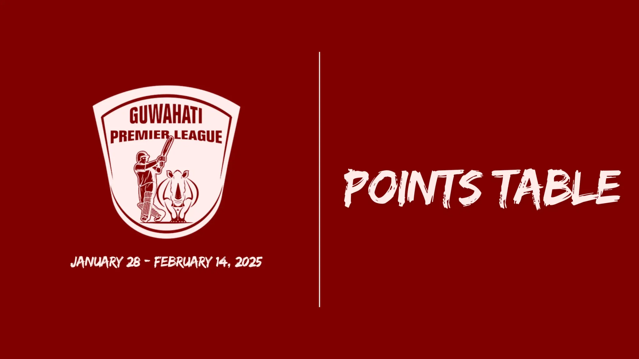 Guwahati Premier League 2025 Points Table – Current Standings, Top Teams & Results