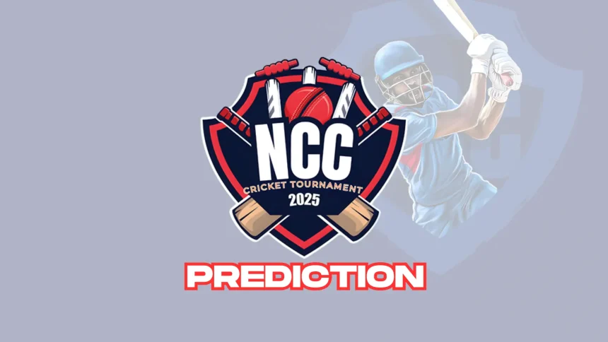 The new season of the Kolkata NCC T20 cricket tournament has already started from 24th March, and the final is going to take place on 9th April. There are a total of six teams in the tournament, which are Jhargam Firebolts, Purba Medinipur Dragons, Combined Avengers, Kalimpong Falcons, Darjeeling Unstoppables, and Alipurduar Thunders. Kolkata NCC T20 2025 Final prediction will be understood by examining the stats of the tournament so far. NCC refers to the National Cadet Corps, which basically aims to develop the youth in India. The other things done by them are to educate youngsters. The Ministry of Defence in India controls NCC. Their motto is Unity & Discipline The format of the tournament is a double round-robin format, which states each team plays twice against each other. Currently, Purba Medinipur Dragons sit on the table top with just one loss in 7 matches, while Kalimpong Falcons sit at the bottom with just one win in 7 matches. Now, let us have a look at the points table. More Stuff: Kolkata Knight Riders 2025: Players List with Their Price, Time Table, Captain, & much more IPL 2025 Schedule (Date, Time, Day, venue, Fixtures): Time Table in PDF Kolkata NCC T20 2025 Points Table: All you need to know here about the Kolkata NCC T20 2025 Points Table—Updated Standings, Team Rankings & Playoff Race. As of 04 April 2025, the Kolkata NCC T20 2025 season has kicked off, and the current standings are as follows: RankTeamPlayed (P)Won (W)Lost (L)No Result (NR)Points (PTS)Net Run Rate (NRR)1Purba Medinipur Dragons761012+2.7942Jhargram Firebolts853010-0.1603Combined Avengers84408+1.4584Kalimpong Falcons74308+0.6555Darjeeling Unstoppables82604-1.9506Alipurduar Thunders82604-2.202 In-form players: Especially when players are in form, their teams tend to perform better, but it's not the case with Neelesh Rai. The Darjeeling Unstoppables batter has been the leading run scorer so far in the tournament. Still, his team is second-last in the points table. The Unstoppables have played an extra game. Meanwhile, Debi Roy, the bowler for the Alipurduar Thunders, is the leading wicket-taker with 21 wickets until now. The only player to get a five-wicket haul so far this season. Where can you watch the games live? FanCode is the app where you can watch the matches live. If you wish to watch a single match, then you can buy the "Match pass". There is also a "Tournament Pass" that will allow you to watch all the matches of the tournament. Predictions - Who Will Take the Trophy? Purba Medinipur Dragons, Combined Avengers, Jhargam Firebolts, and Alipurduar Thunders are the top four in the points table and most likely to qualify for the semi-finals. Purba Medinipur Dragons are the favourites at this moment as they are in red-hot form. They are also the defending champions, but cricket is full of surprises and upsets. Kolkata NCC T20 2025 Final Prediction: Purba Medinipur Dragons vs. Jhargam Firebolts. Dragons will win it and retain the title.