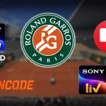 Which broadcasters have the digital rights in India for the Roland Garros 2025?