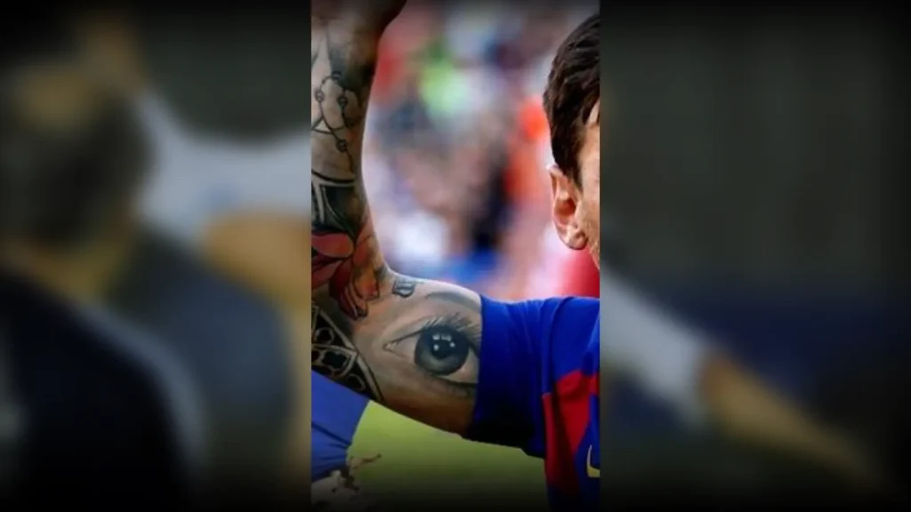 Antonela’s Eye is one of the tattoos on Lionel Messi’s Body