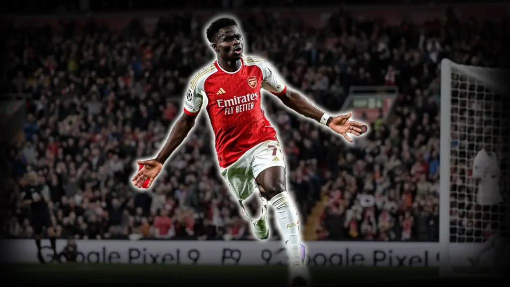 Bukayo Saka is one of the Top 10 Wingers in 2025