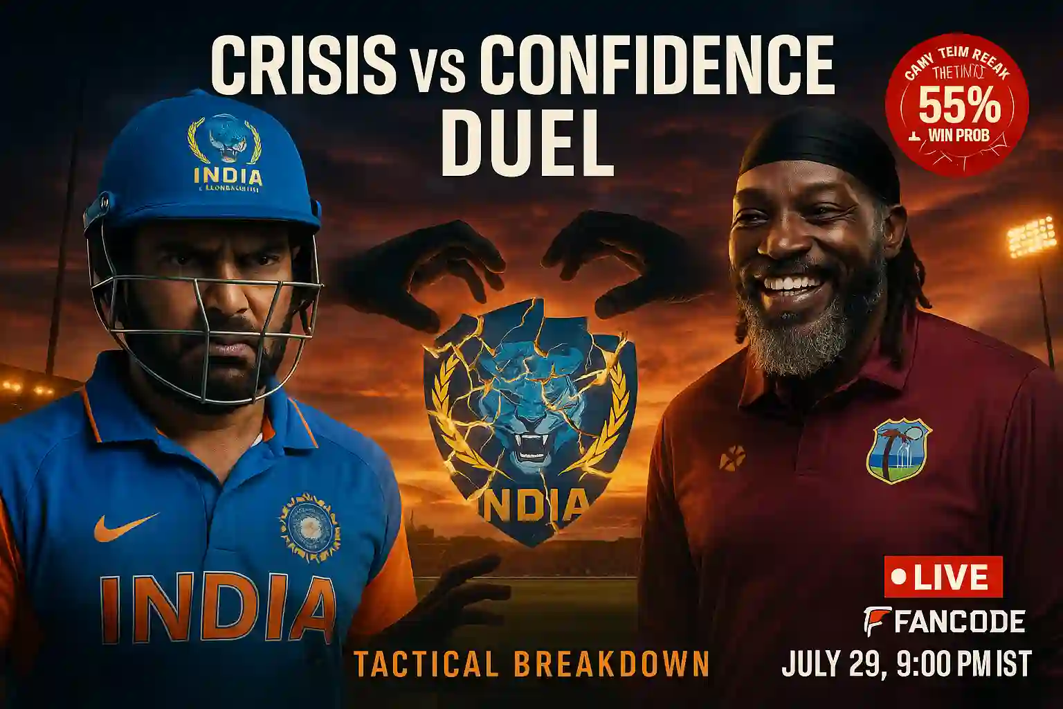 Can India win WCL 15th match against the West Indies after losing three matches Prediction, Head to Head, Dream11 Prediction, Playing Squad, Live Coverage Details