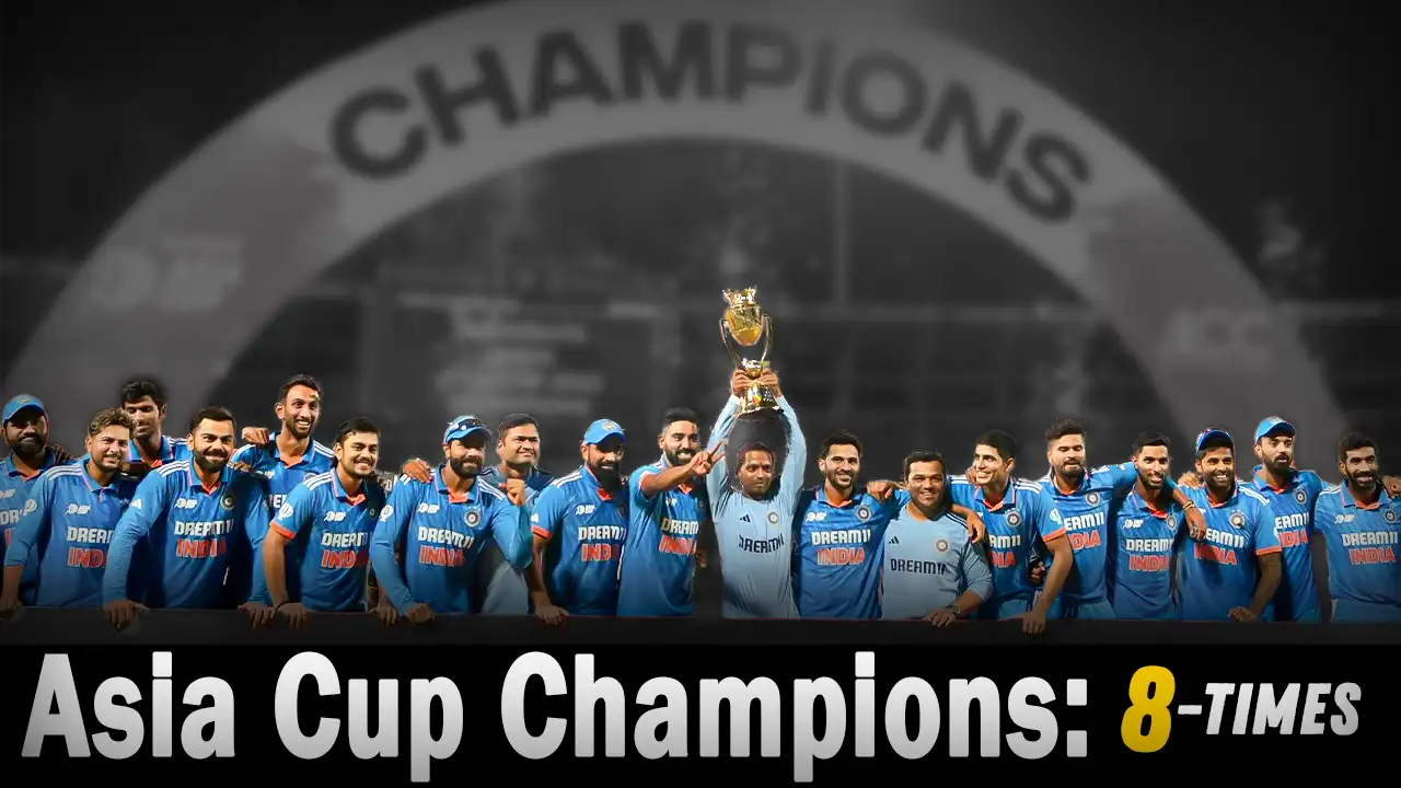 Which team made history by winning the Asia Cup eight times?
